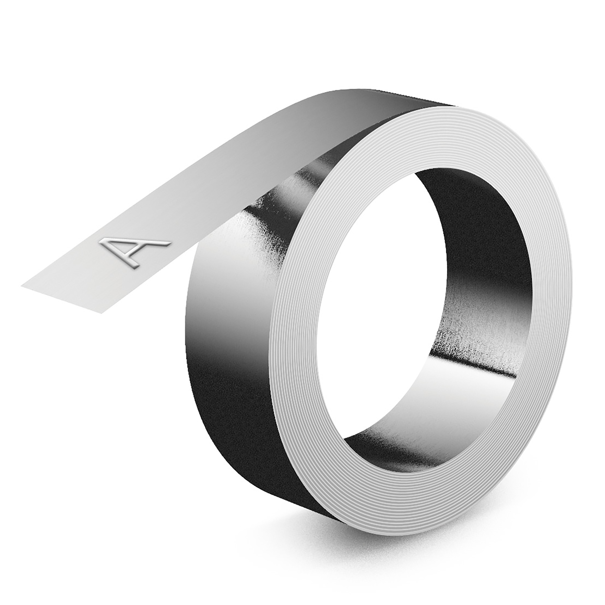 Rhino etiquetas de aluminio para estampado | 12 mm x 3,65 m | Autoadhesivas | Compatibles con la estampadora Rhino M1011 | Resistentes a la intemperie | Ideales para bricolaje y construcción