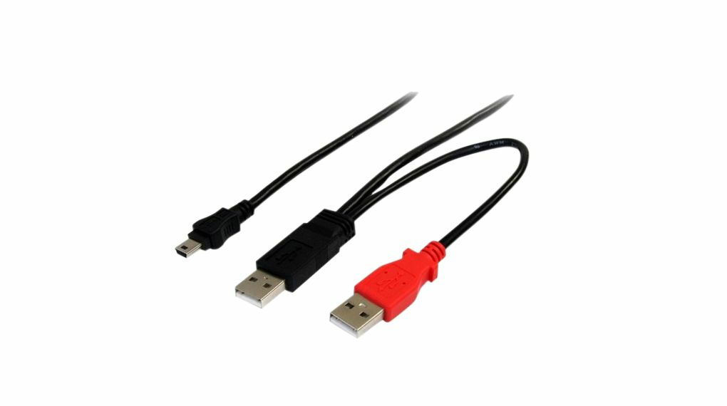 E796577 cable USB 2,5 m USB A USB A/Mini-USB A Negro