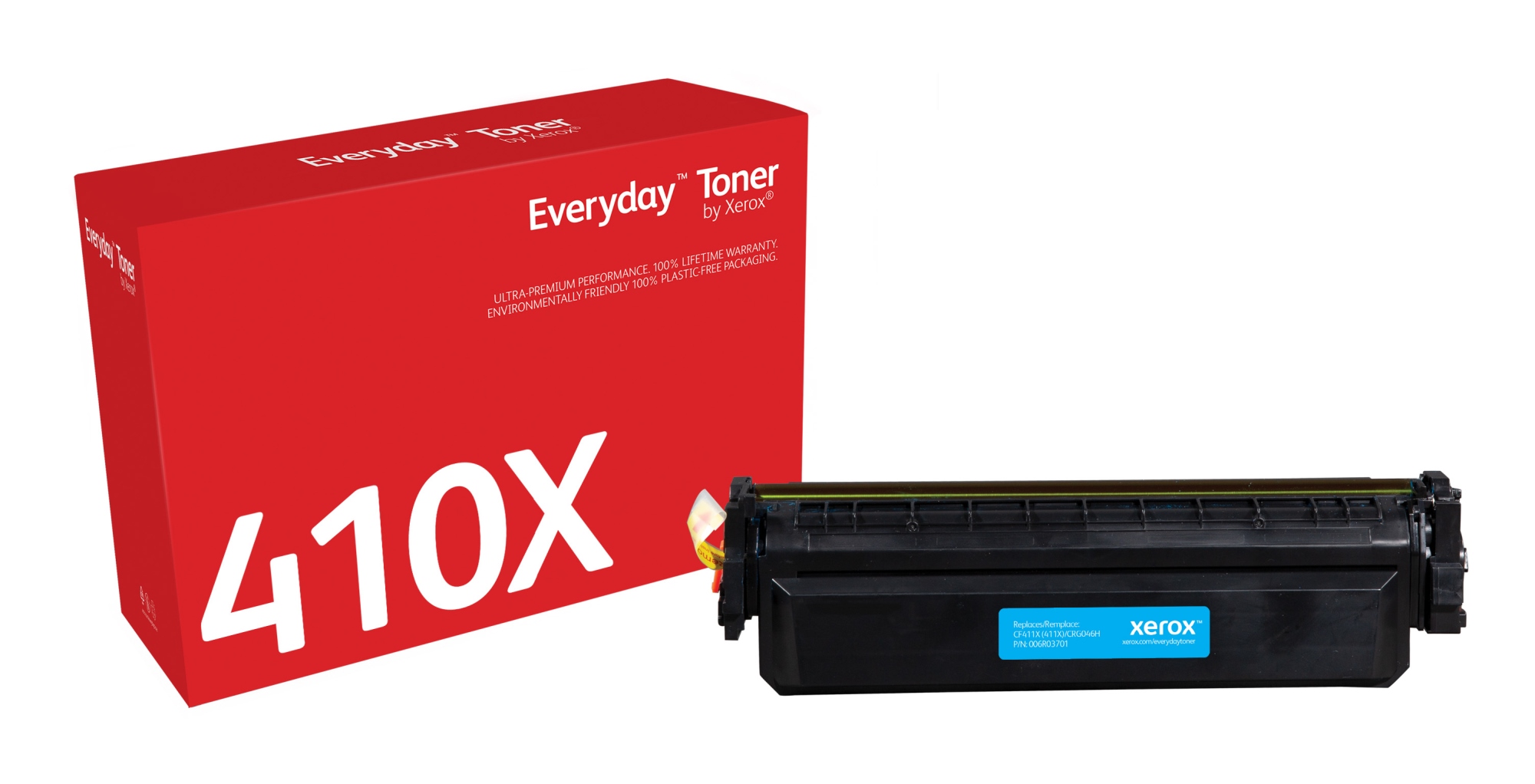 Everyday Toner Everyday Cian di Xerox compatibile con HP 410X (CF411X), Capacidad alta