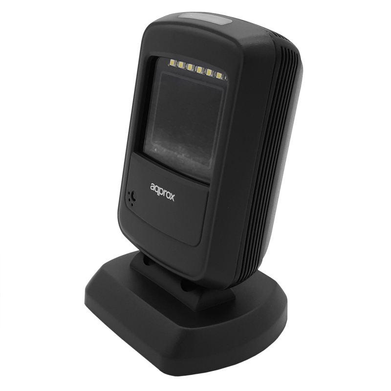 appLS07DESK Lector de códigos de barras fijo 1D/2D CMOS Negro, Gris