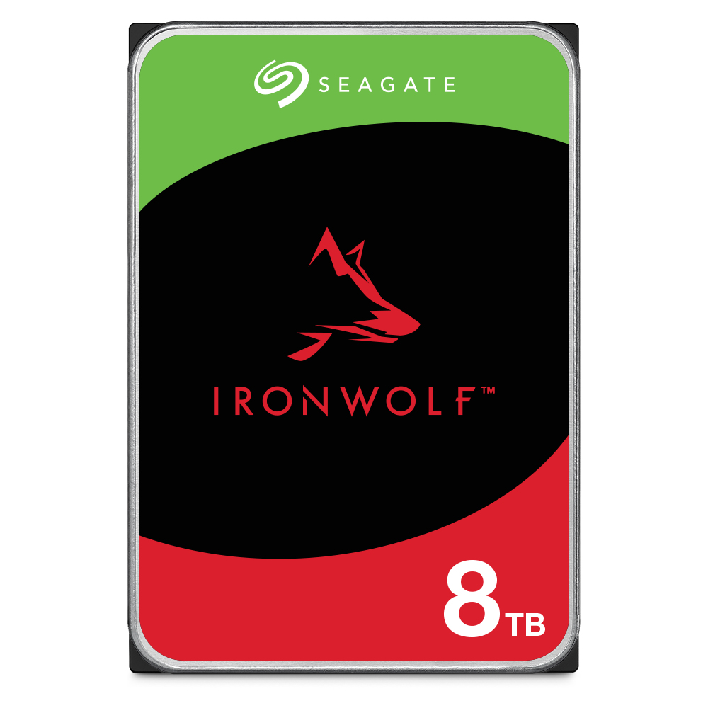 IronWolf ST8000VN004 disco duro interno 8 TB 7200 RPM 256 MB 3.5" Serial ATA III