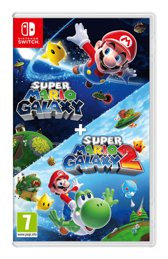 Super Mario Galaxy + Super Mario Galaxy 2 Estándar Chino tradicional, Alemán, Holandés, Inglés, Español, Francés, Italiano, Japonés, Coreano, Portugués Nintendo Switch