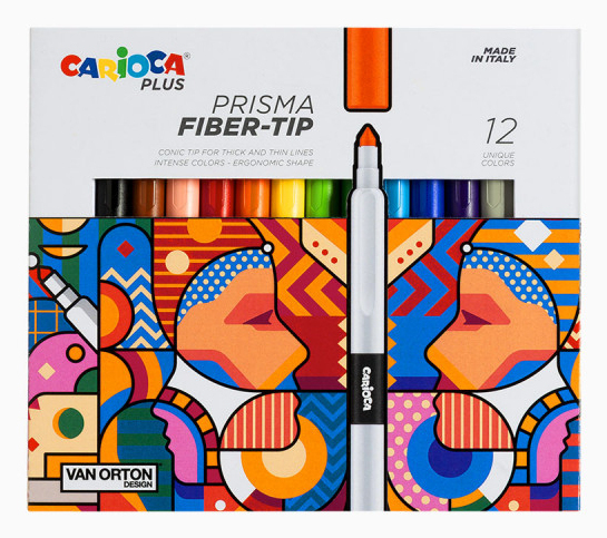 Prisma marcador 12 pieza(s) Fibre tip Multicolor