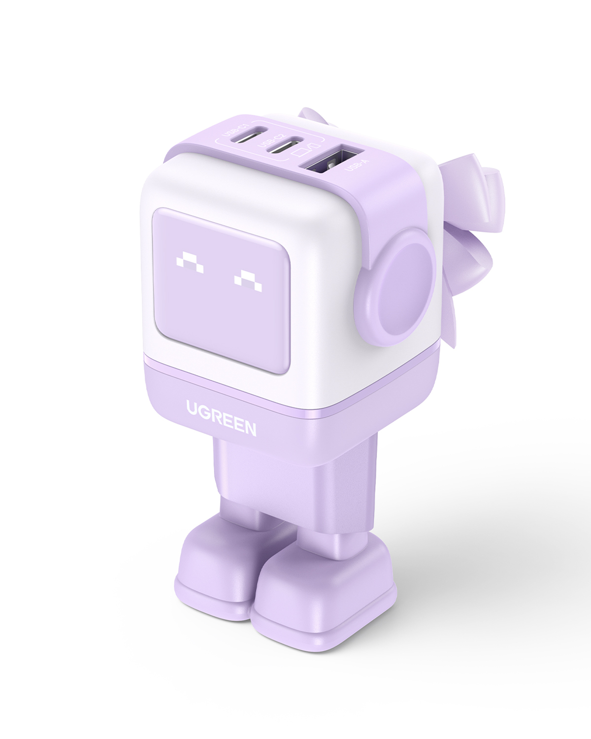 Nexode RG 65W 3-Port GaN Ordenador portátil, Teléfono móvil, Ratón, Portátil, Batería portátil, Teléfono Rosa Corriente alterna Carga rápida Interior
