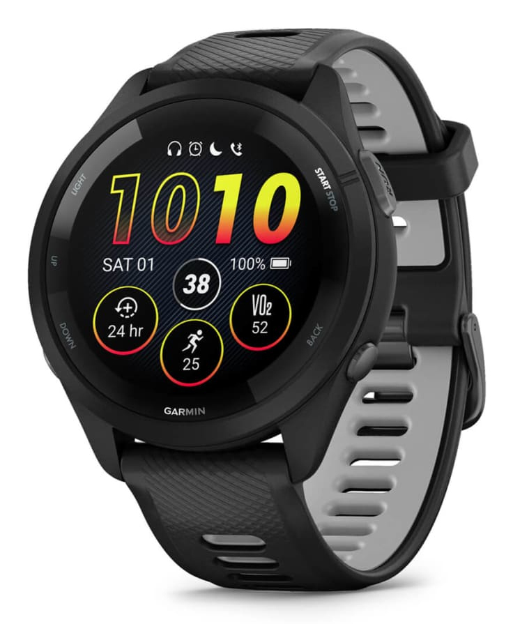 Forerunner 265 3,3 cm (1.3") AMOLED 46 mm Digital 416 x 416 Pixeles Pantalla táctil Negro Wifi GPS (satélite)