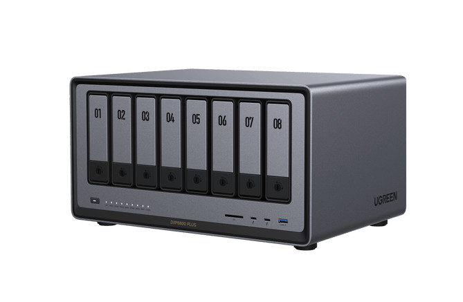 35127B servidor de almacenamiento NAS Escritorio Intel® Core i5 i5-1235U 8 GB DDR5 0 TB UGOS Pro Gris