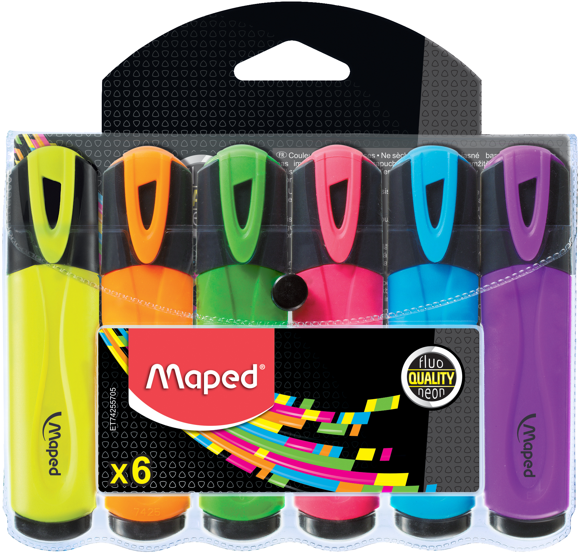742557 marcador 6 pieza(s) Fibre tip Multicolor