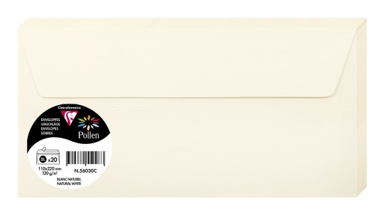 56030C sobre DL (110 x 220 mm) Natural 20 pieza(s)