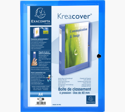 59982E caja archivador Azul Polipropileno (PP)