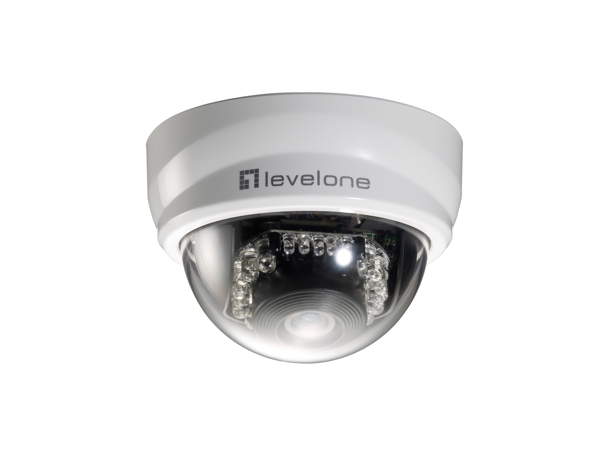 Cámara de red domo fijas, 2-Megapixel, 802.3af PoE, día/noche, indicadores LED IR