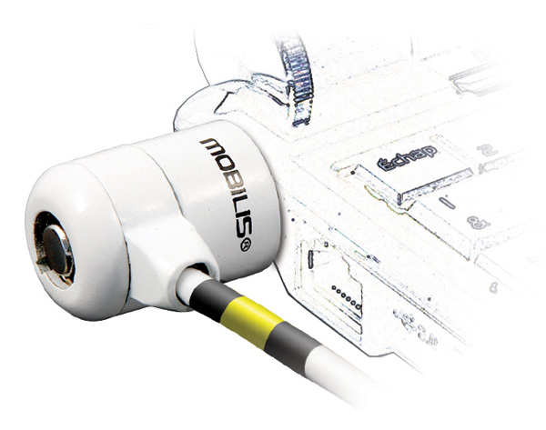 Corporate Key cable antirrobo Blanco 1,8 m