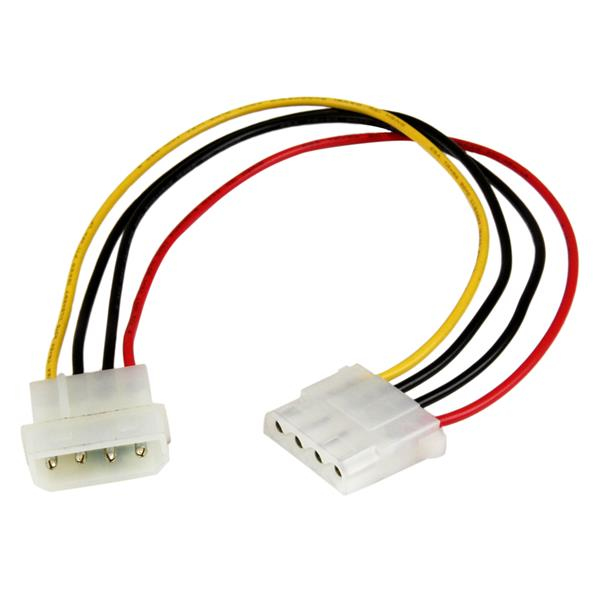 Cable de 30cm de Extensión de Alimentación Corriente LP4 - 4 pines Macho a Hembra