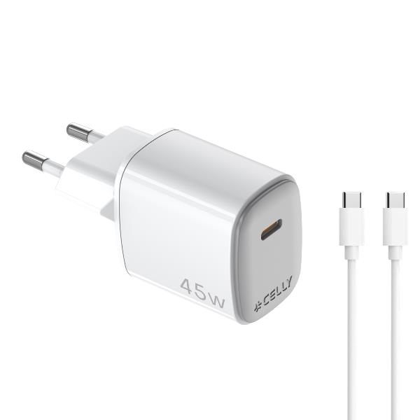 UPTC1USBC45WCTC cargador de dispositivo móvil Smartphone, Tableta Blanco Corriente alterna, USB Carga rápida Interior