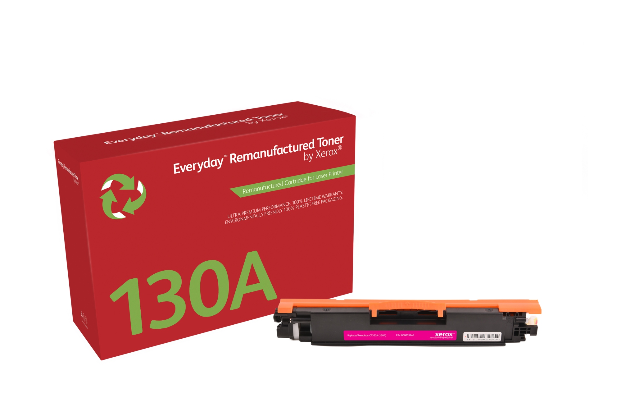 Remanufacturado Everyday Tóner Everyday Magenta remanufacturado de Xerox es compatible con HP 130A (CF353A), Capacidad estándar