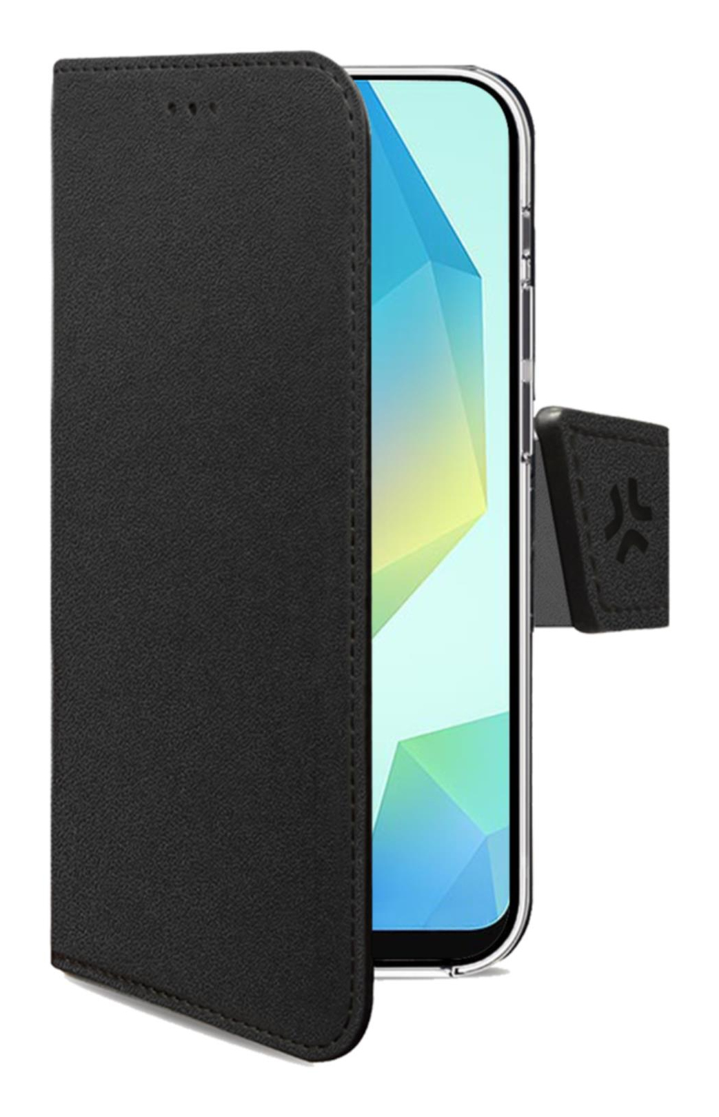WALLY funda para teléfono móvil 17 cm (6.7") Funda cartera Negro