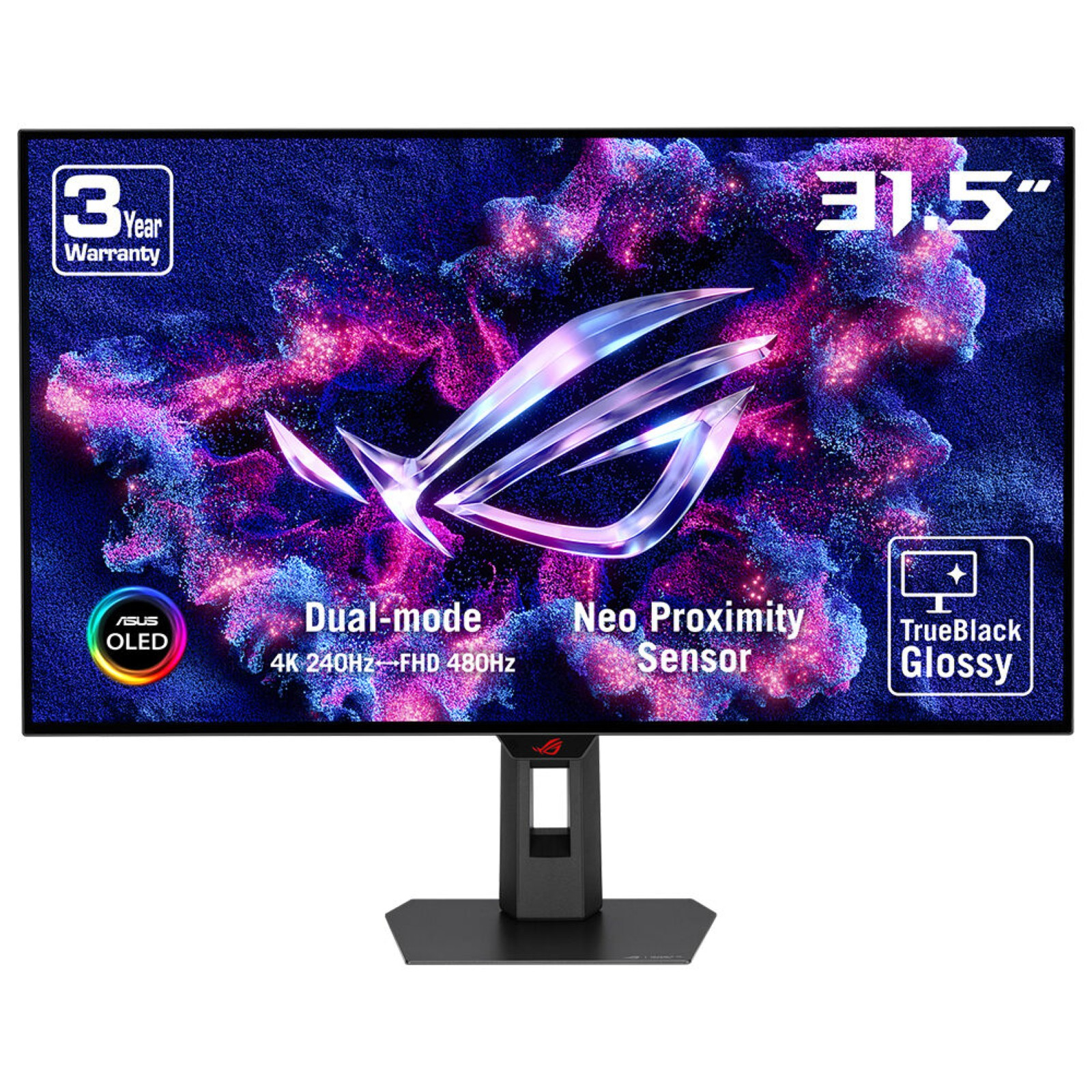 ROG Strix XG32UCWMG pantalla para PC 80 cm (31.5") 3840 x 2160 Pixeles 4K Ultra HD OLED Negro