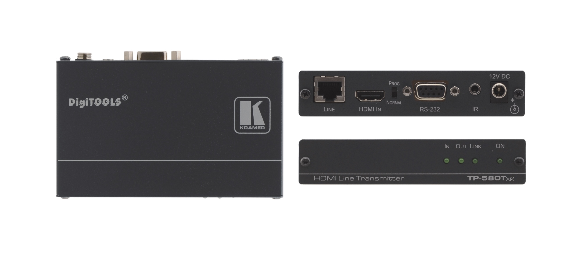 TP-580TXR extensor audio/video Transmisor de señales AV Negro