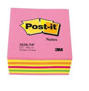 2028-NP nota autoadhesiva Plaza Naranja, Rosa, Violeta, Amarillo 450 hojas Autoadhesivo