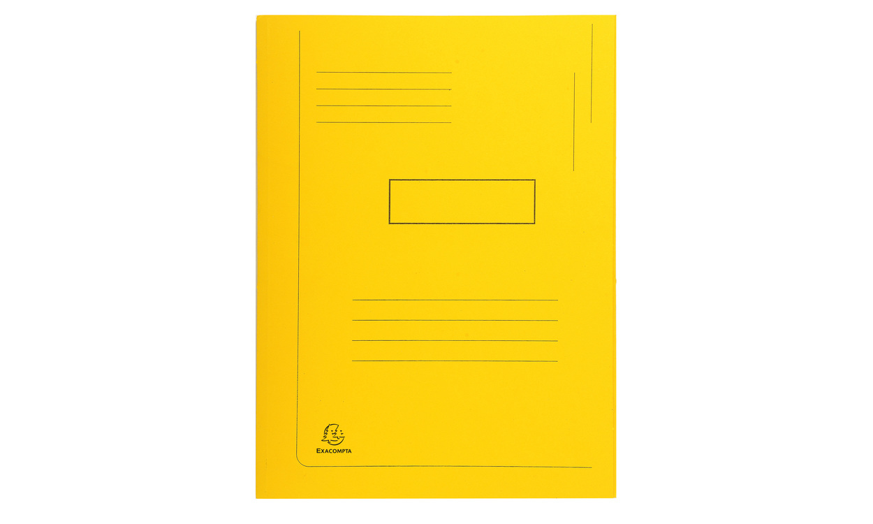 445009E carpeta Caja de cartón Amarillo A4