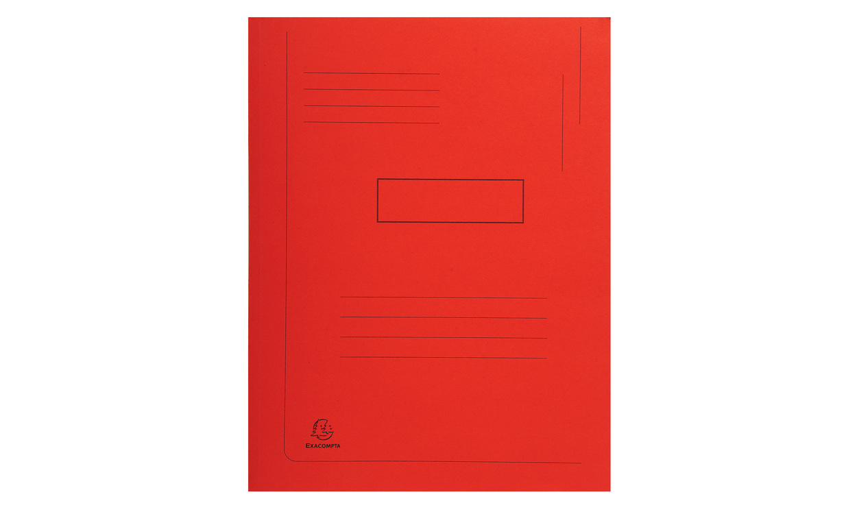 445003E carpeta Caja de cartón Rojo A4
