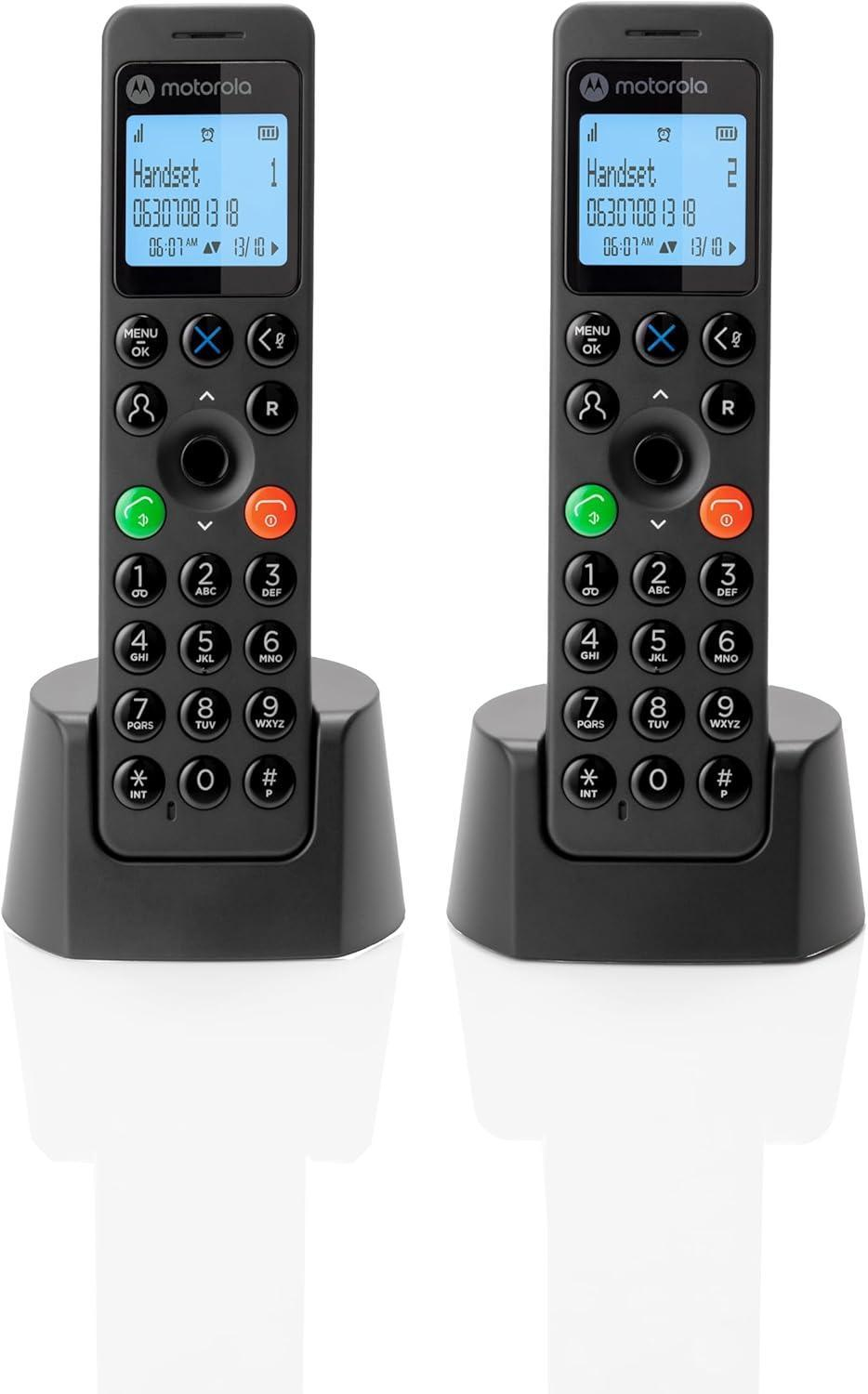 DOT202 Twin Teléfono DECT Identificador de llamadas Negro