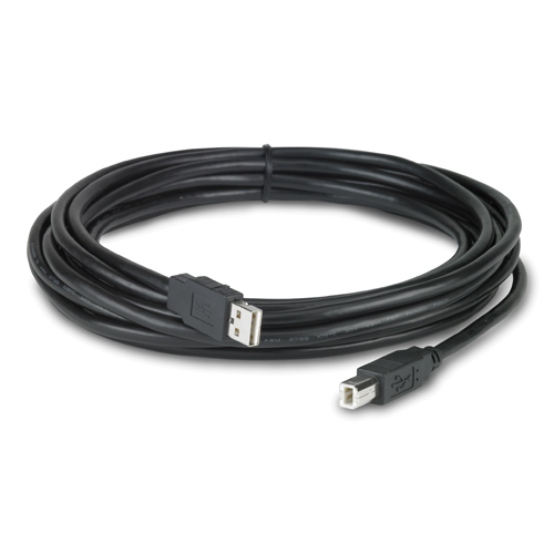 NetBotz USB Latching Cable, LSZH, 5m cable USB 5,00 m USB A USB B Negro