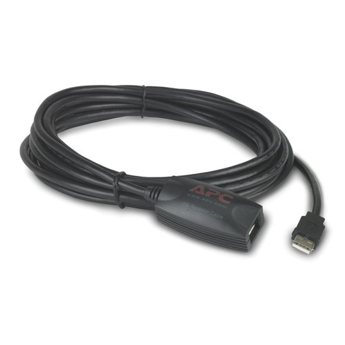 NetBotz USB Latching Repeater Cable, LSZH - 5m cable USB 5,00 m USB A Negro