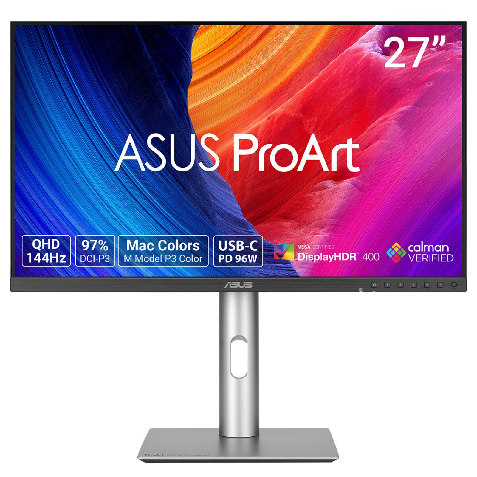 ProArt PA278CGRV pantalla para PC 68,6 cm (27") 2560 x 1440 Pixeles Wide Quad HD LCD Plata