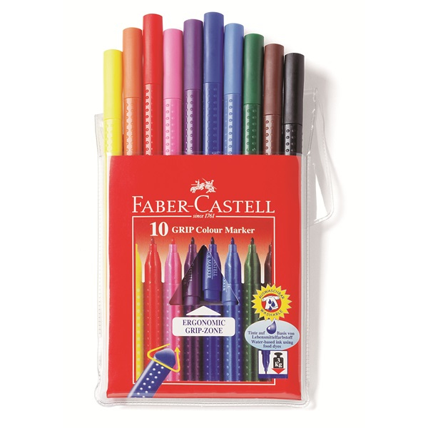 155310 rotulador Negro, Azul, Marrón, Cian, Verde, Rosa, Rojo, Violeta, Amarillo 10 pieza(s)