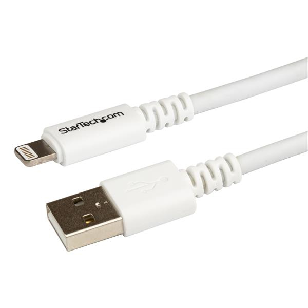 Cable 3m Lightning 8 Pin a USB A 2.0 para Apple iPod iPhone iPad - Blanco