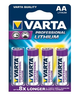 4x AA Lithium Batería de un solo uso Litio
