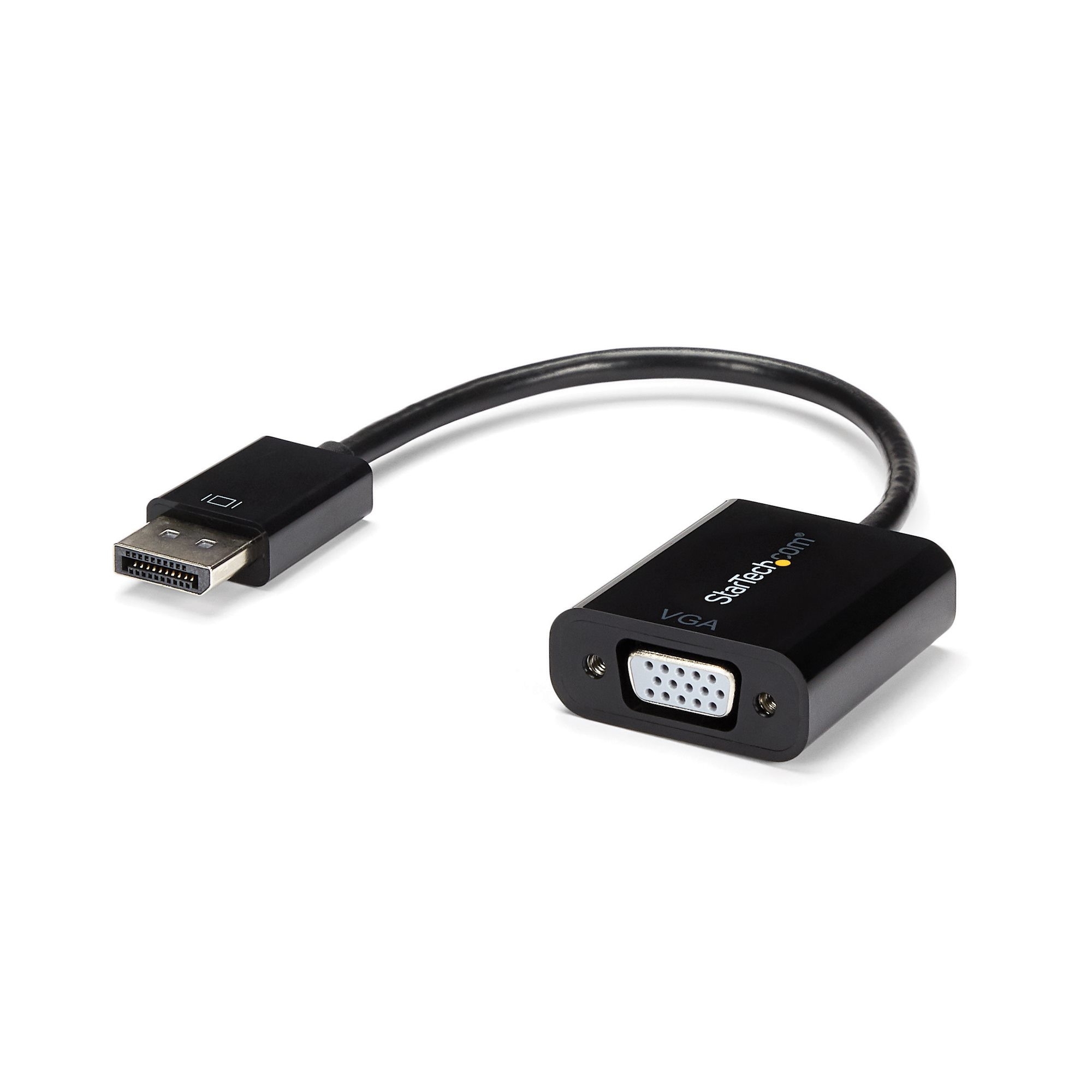 Adaptador de DisplayPort a VGA - Convertidor Activo DP a VGA Vídeo 1080p - Adaptador de Cable DP/DP++ a Monitor VGA - Dongle Conversor DP a VGA - DP 1.2 a VGA