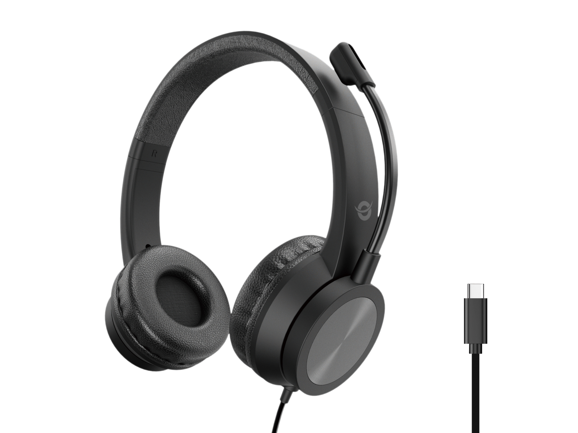 POLONA05BC auricular y casco Auriculares Alámbrico Diadema Llamadas/Música USB Tipo C Negro