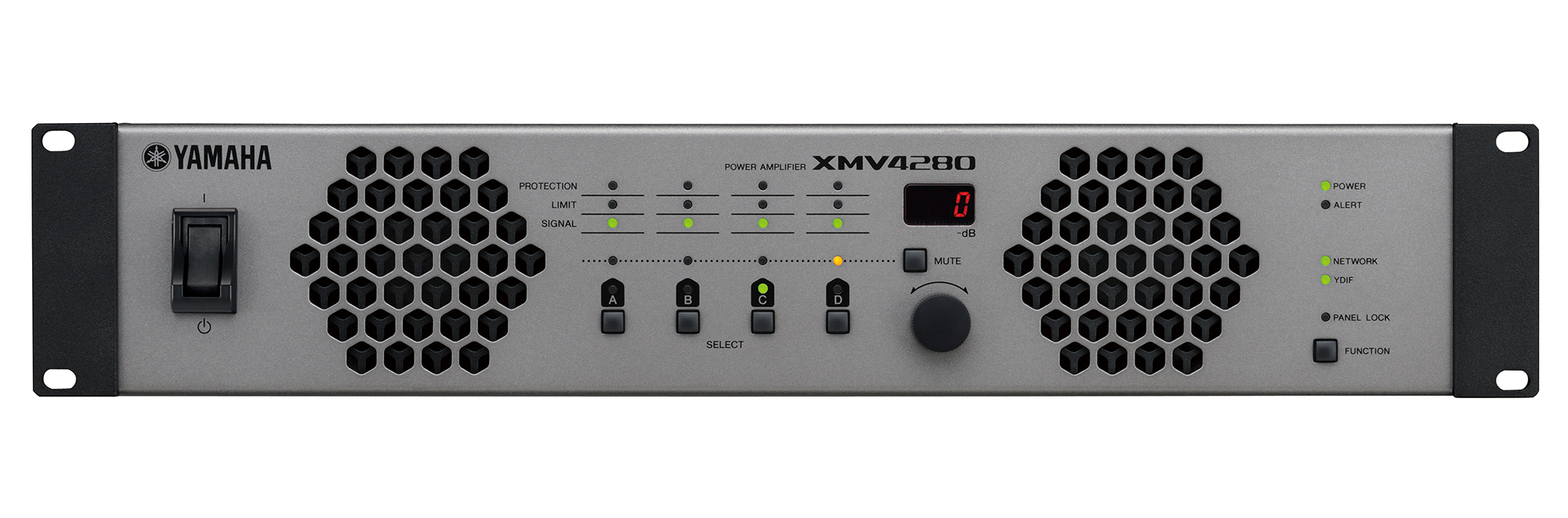 XMV4280 amplificador de audio Rendimiento/fase Negro, Gris