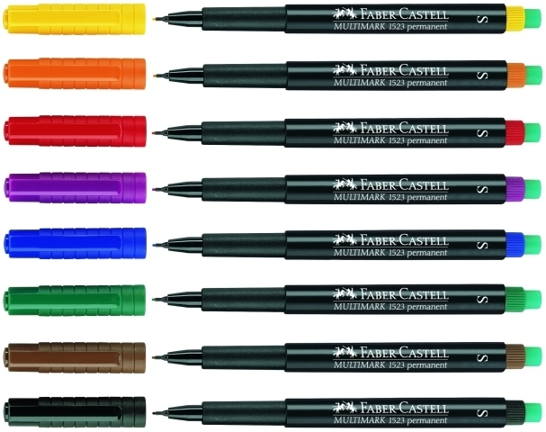 152304 marcador permanente Negro, Azul, Verde, Rojo 4 pieza(s)