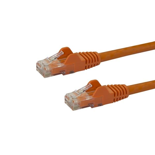 Cable de Red de 0,5m Naranja Cat6 UTP Ethernet Gigabit RJ45 sin Enganches