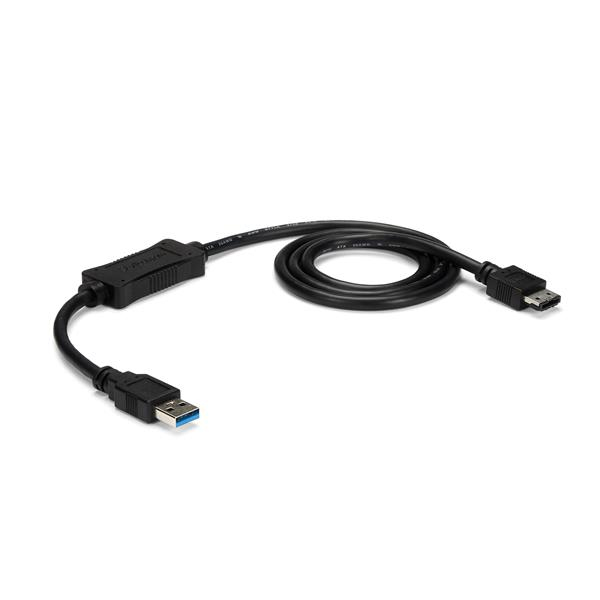 Adaptador USB 3.0 a eSATA de 0,9m - Convertidor de USB a Disco Duro HDD/SSD/ODD de 6Gbps - Cable de Disco Duro a USB