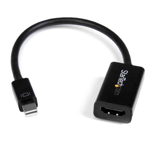 Conversor de Vídeo Mini DisplayPort a HDMI con Audio  Adaptador Activo MDP 1.2 para MacBook Pro  4K @ 30Hz - Negro