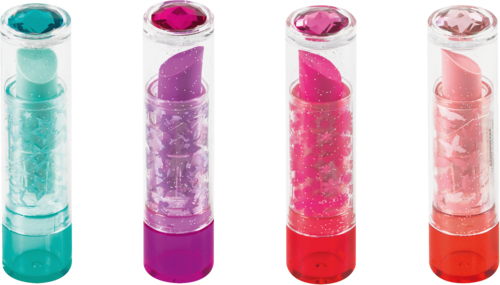 Lipstick goma Azul, Rosa, Rosa, Violeta 4 pieza(s)