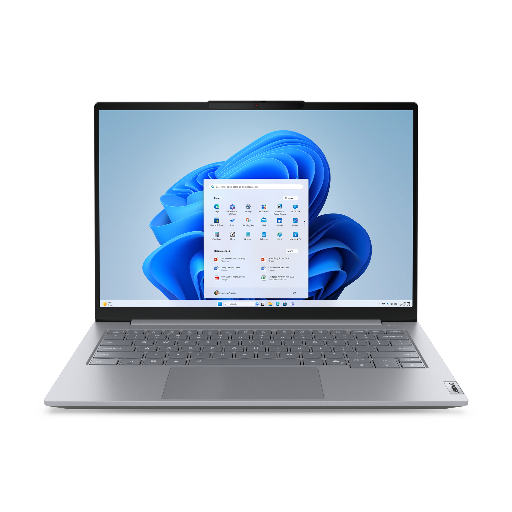 ThinkBook 14 G8 IAL Intel Core Ultra 9 185H Portátil 35,6 cm (14") WUXGA 32 GB DDR5-SDRAM 512 GB SSD Wi-Fi 6E (802.11ax) Windows 11 Pro Gris Español