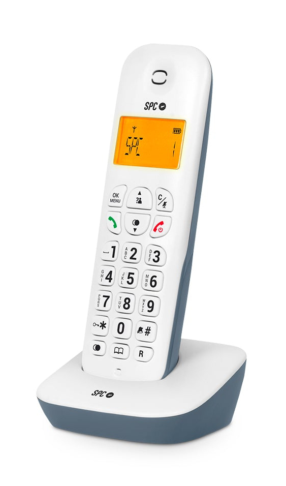 Air Teléfono analógico Identificador de llamadas Azul, Blanco