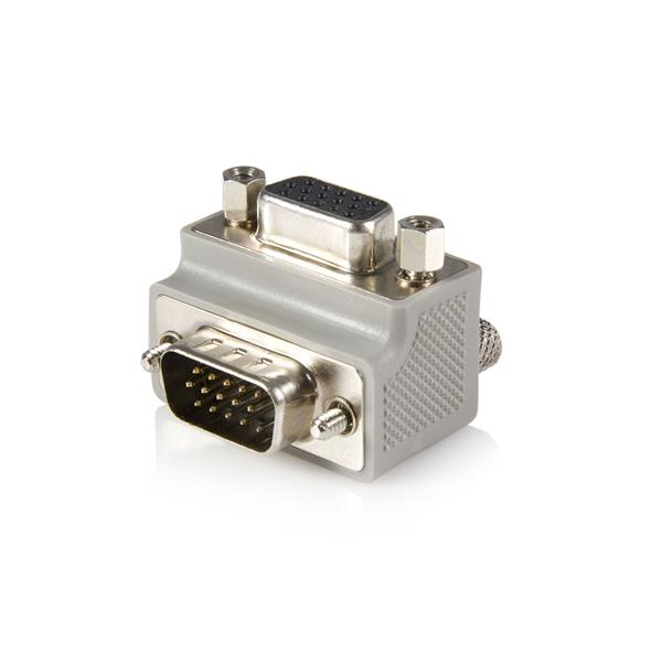 Adaptador Conversor de Cable VGA a VGA Acodado a la Derecha en Ángulo Tipo 1 Macho a Hembra