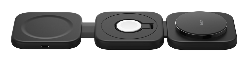 BoostCharge Pro Auriculares, Smartphone, Reloj inteligente Negro USB Cargador inalámbrico Carga rápida Interior