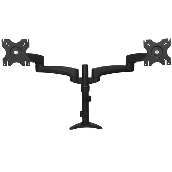 Soporte con Brazos Articulados para Dos Monitores de hasta 24" (13.6Kg)