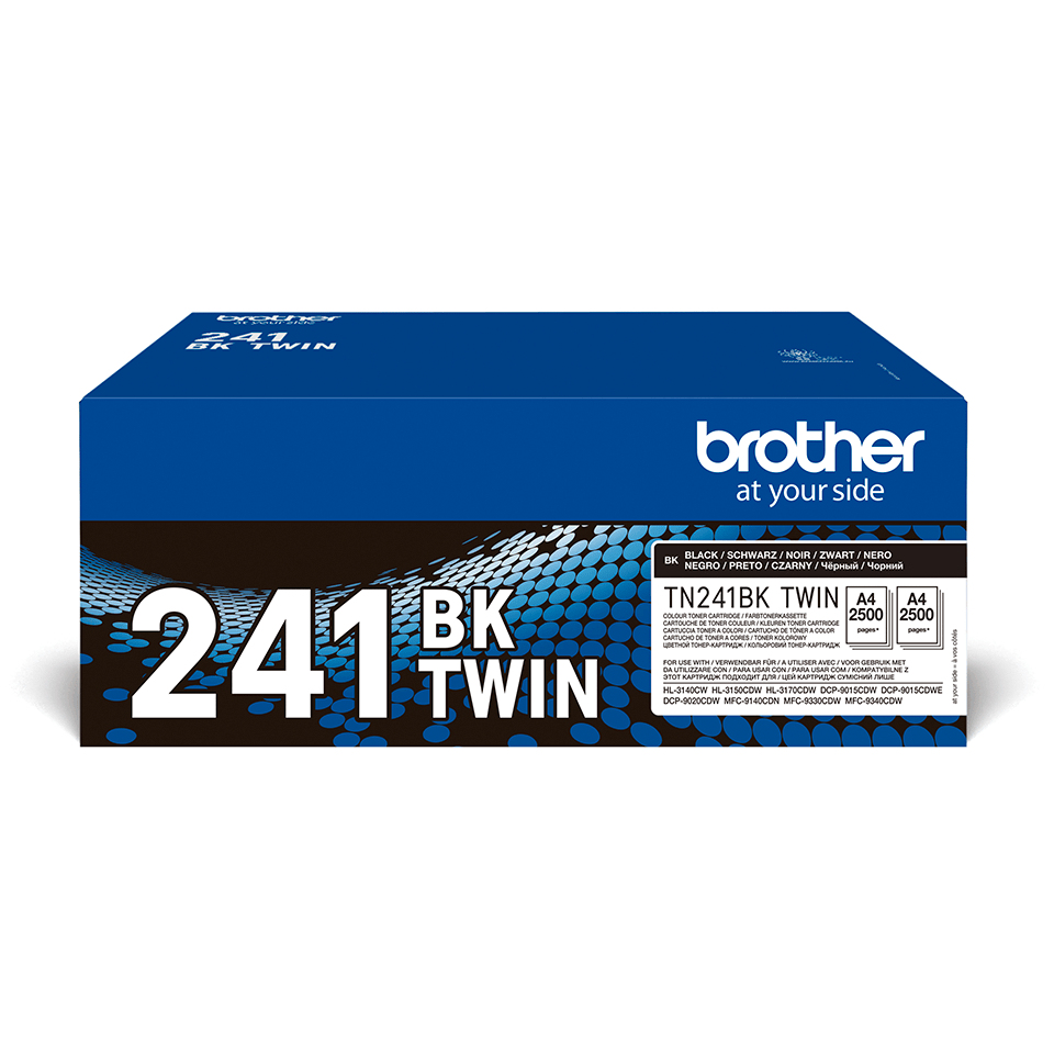 TN-241BKTWIN cartucho de tóner 2 pieza(s) Original Negro