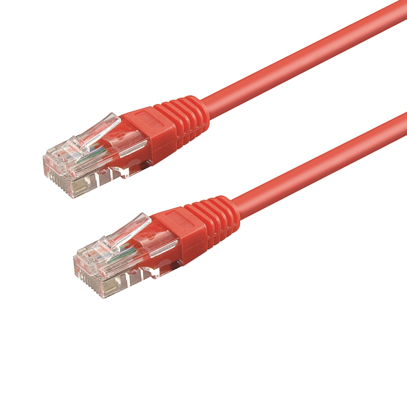 WPC-PAT-6U005R cable de red Rojo 0,5 m Cat6 U/UTP (UTP)