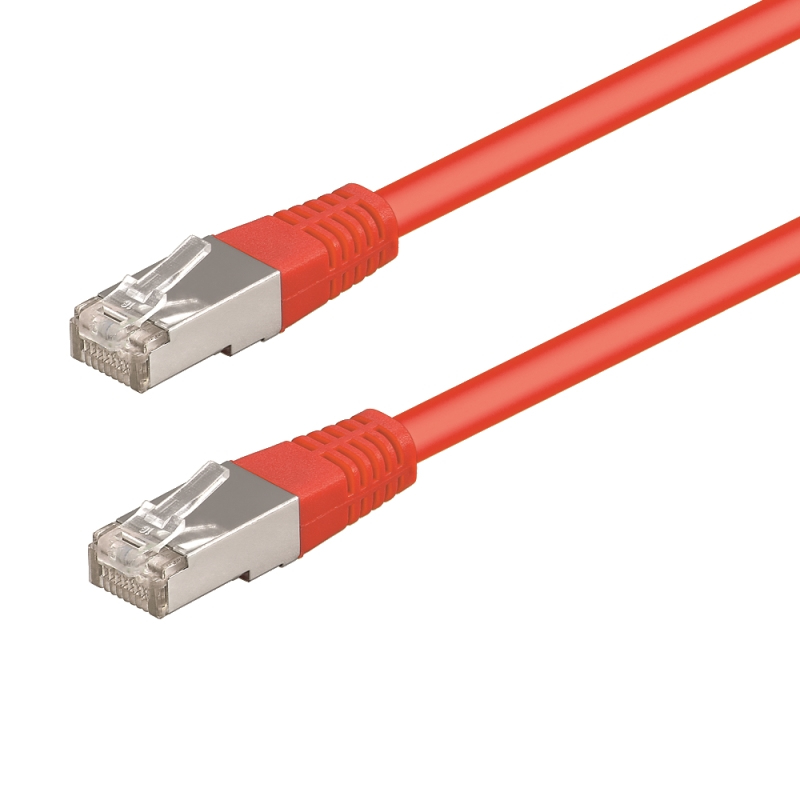 WPC-PAT-5F005R cable de red Rojo 0,5 m Cat5e F/UTP (FTP)