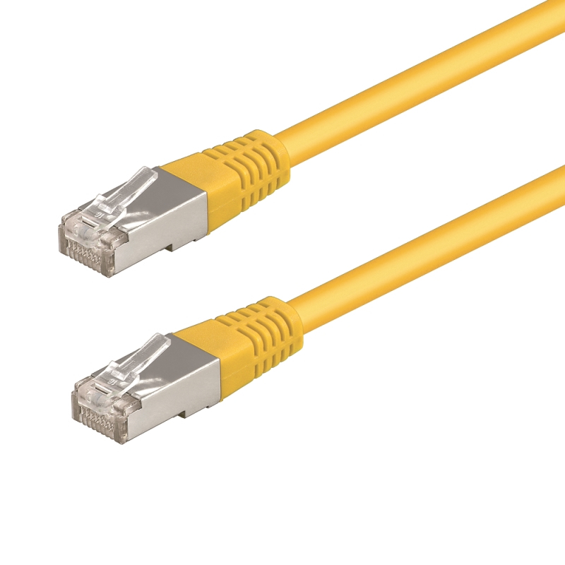 WPC-PAT-5F005Y cable de red Amarillo 0,5 m Cat5e F/UTP (FTP)