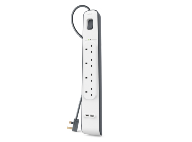 BSV401VF2M limitador de tensión Blanco 4 salidas AC 2 m