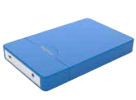 appHDD09LB Azul 2.5" USB con suministro de corriente